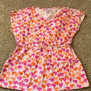 Koi size, small scrub elephant patterned